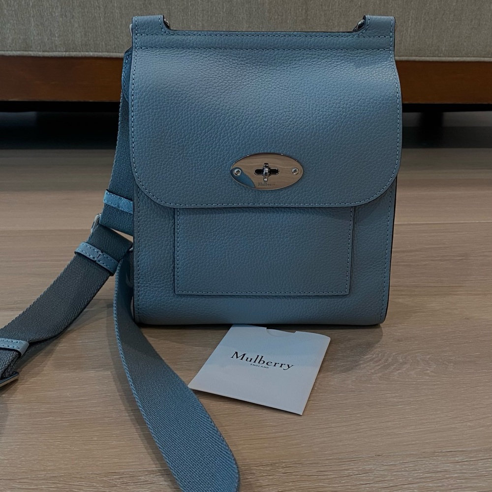 DUSTY BLUE MULBERRY CROSSBODY/SHOULDER BAG NWOT